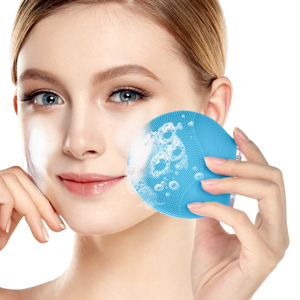 Ультразвуковая вибрационная электрическая щетка для чистки лица мытья кожи