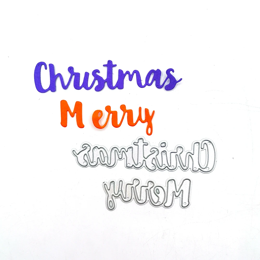 

Julyarts Merry Christmas Metal Die Cut Craft Cutting Dies Card Making for DIY Scrapbooking Dies Decor Embossing Die Cuts