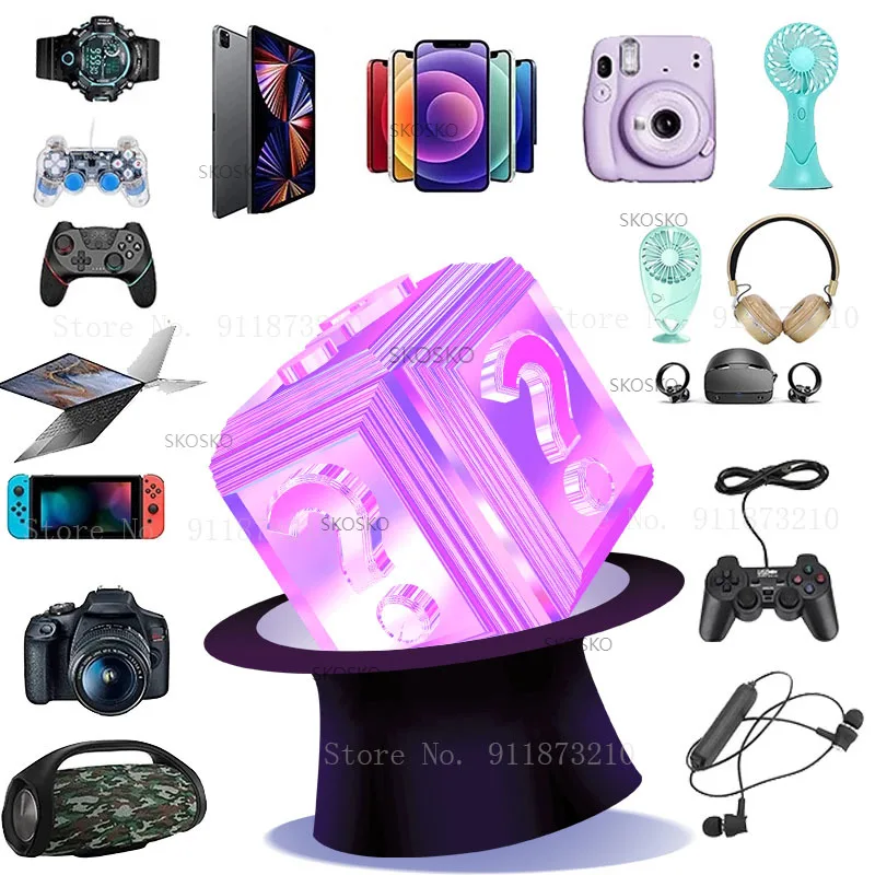 

Most Popular Christmas Mystery Box 100% Surprise High-quality Christmas Gift Electronics Gamepads Digital Cameras Novelty Gift