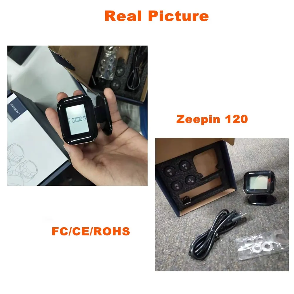 ZEEPIN C120 USB TPMS 5V Регулируемый HD ЖК экран Универсальная автомобильная система