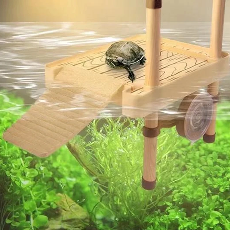 Plataforma de secado de tortugas, accesorio flotante para acuario, Isla de agua brasile&ntilde;a-2