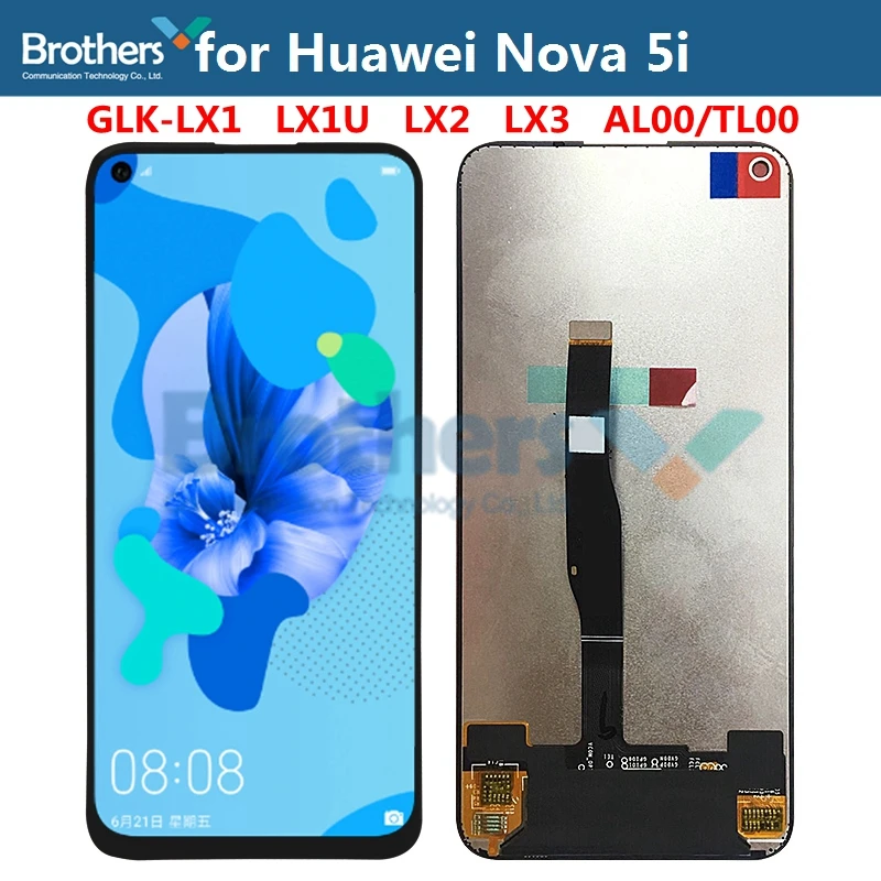 Для Huawei Nova 5i, ЖК-дисплей, ЖК-экран для Nova5i, ЖК-дисплей в сборе, GLK-LX1 GLK-LX2 GLK-LX3, сенсорный экран, дигитайзер, протестирован