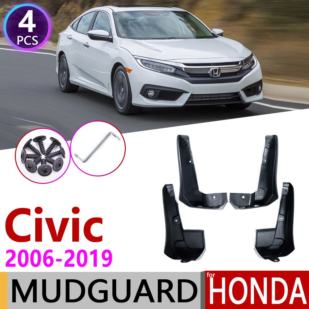Брызговик для Honda Civic 2006 ~ 2019 FA FB FC брызговики грязевые щитки брызговик аксессуары