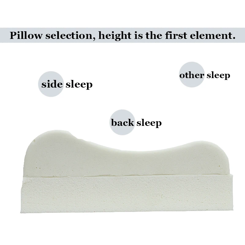Регулируемая подушка для шеи мягкая эластичная кровати 100% из натурального