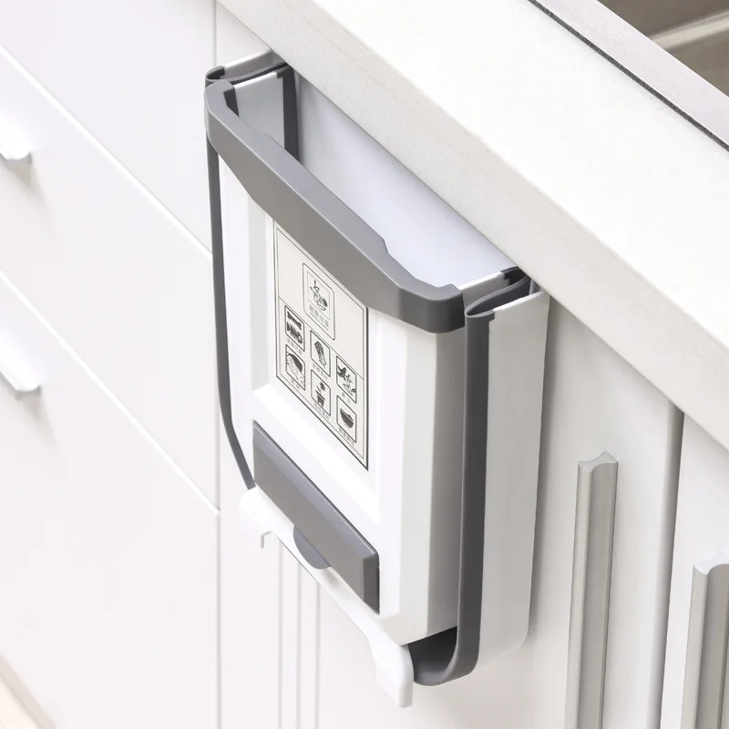 Кухонное складное мусорное ведро с фильтром для раковины складные подвесные