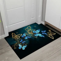 butterfly printed doormat living rooms anti slip carpet absorbent shower bath mat floor bedroom kitchen rug hallway door mats