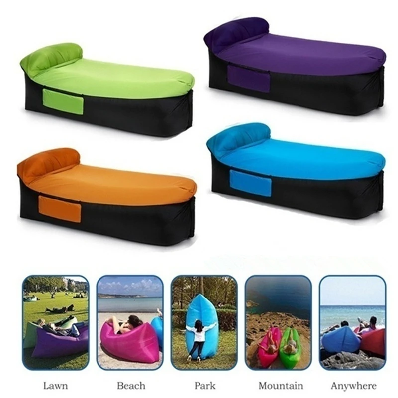 

Lounger Air Sofa Bag Chair Lazy Lay Bag High Quality Fast Inflatable Lazy Sofa Outdoor Beach Lounger for Travelling Camping