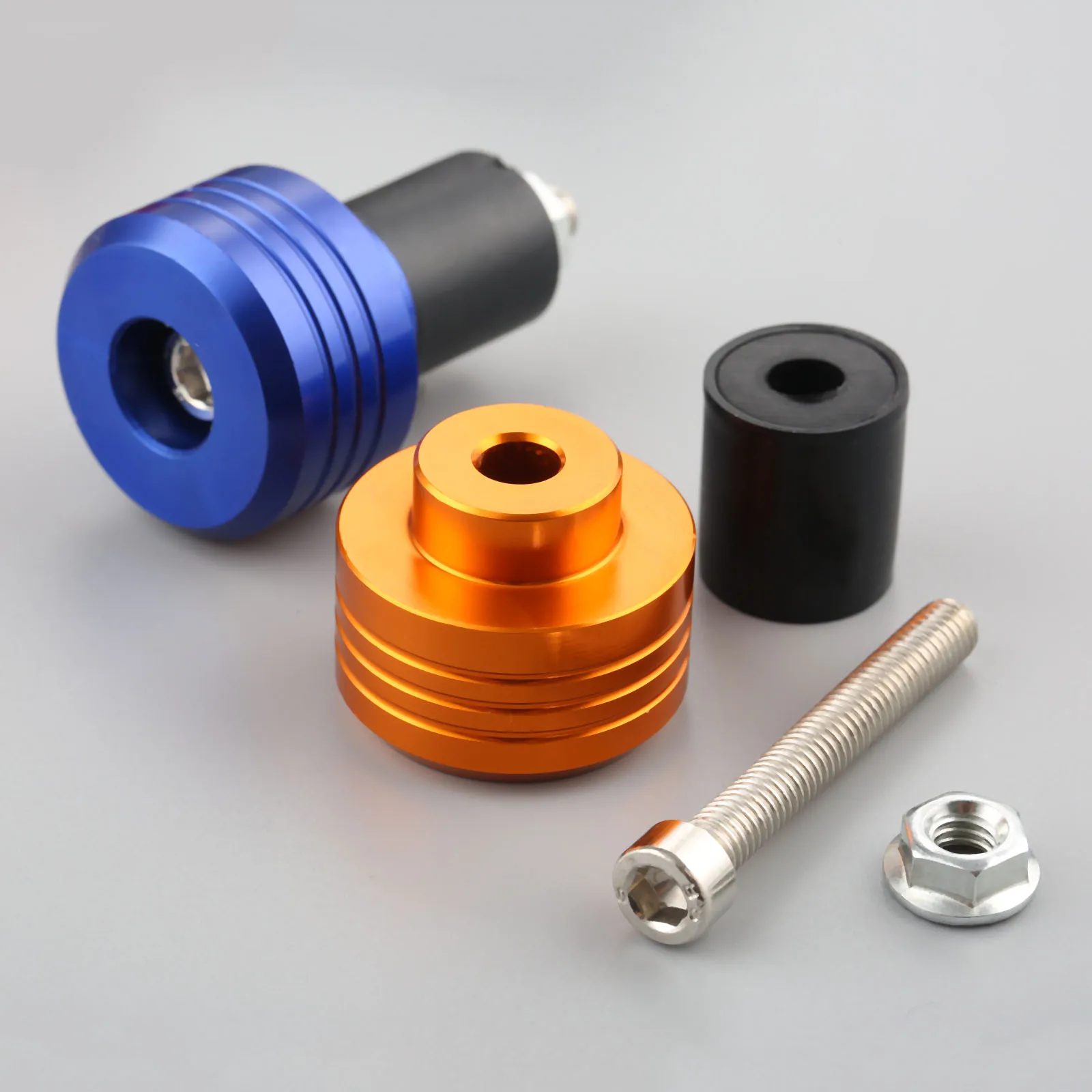 7/8&quot Motorcycle 22MM Handlebar Grips Handle Bar Cap End Plugs For Kawasaki NINJA 300 250R ZX636R ZX6RR 400R Yamaha MT 07 09 |