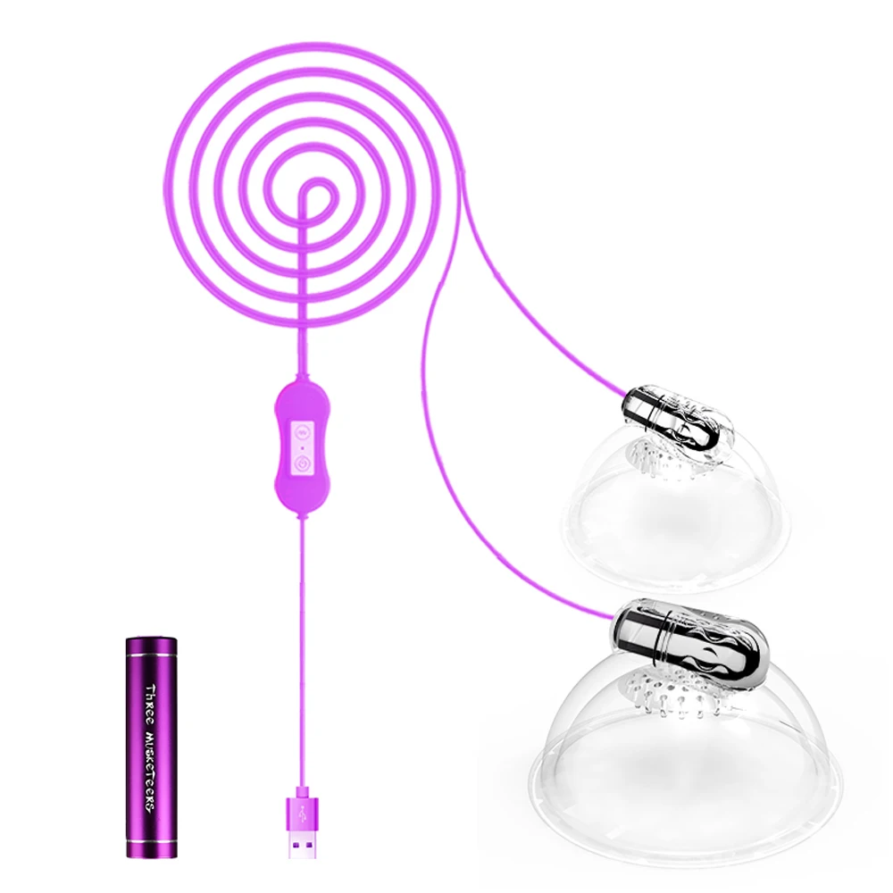 Вибратор для массажа сосков Стимулятор клитора зарядка через USB секс игрушки