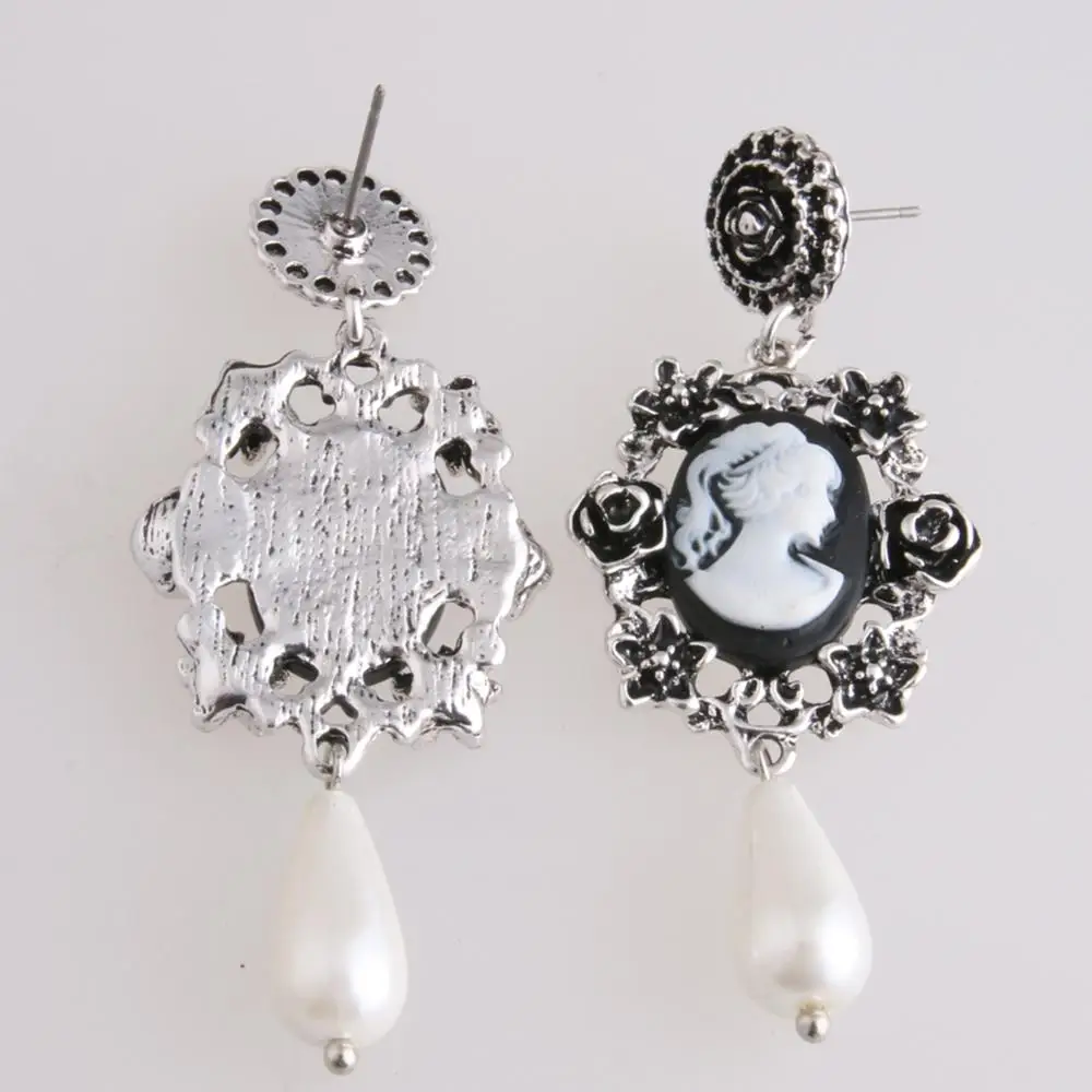 Винтажные серьги с цинковым покрытием для женщин модные ювелирные изделия