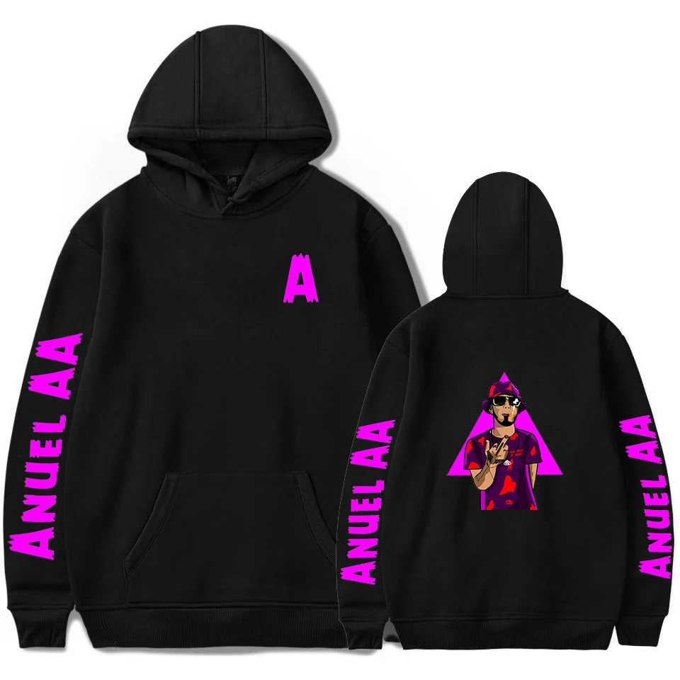 Anuel AA Стиль Знаменитостей Толстовка для мужчин и женщин
