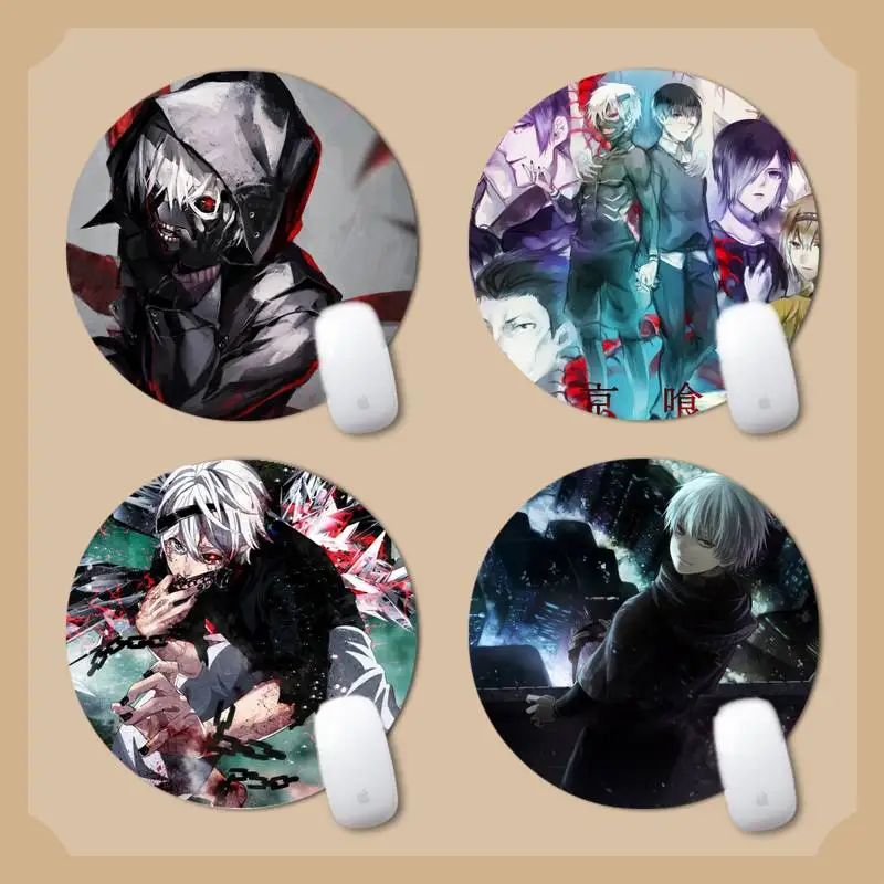 

Tokyo Ghoul DIY Design Pattern Game mousepad Round Non-slip Cushion