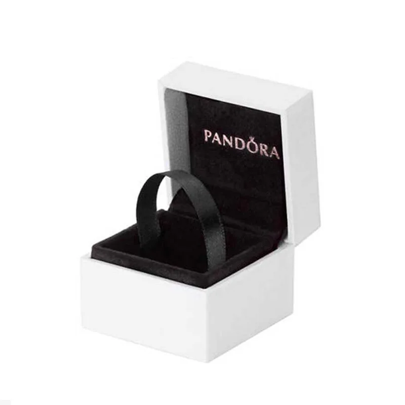 

Pandora Fashion Earings 925 Silver Pave Double Ring Ladies Earrings Free Velvet Bag