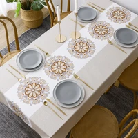 pvc waterproof table cloth hotel table cloth party holiday dinner restaurant meal cover cloth