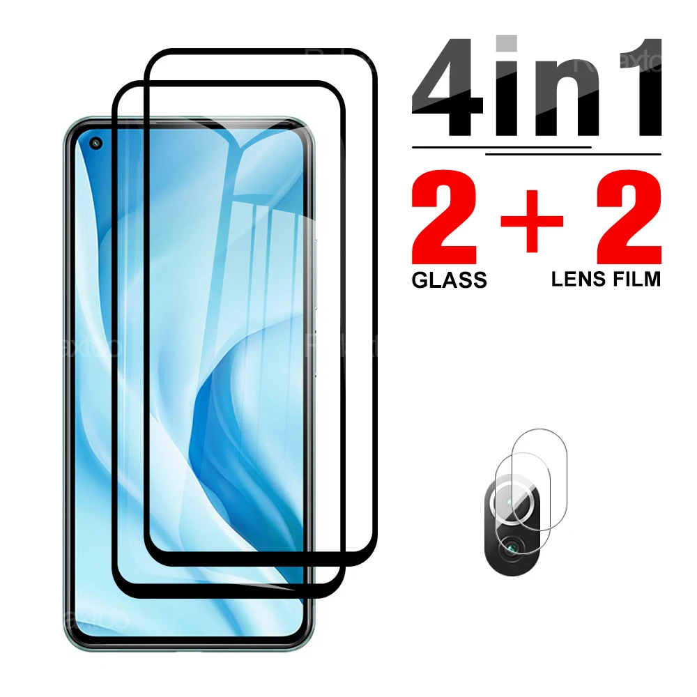 

4 в 1, Защитное стекло для Xiaomi Mi 11lite 11i 10 10t lite pro