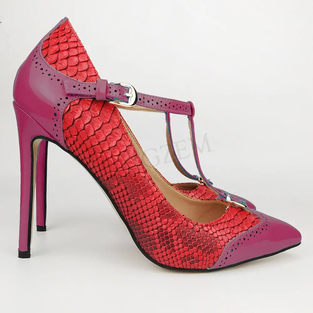 Туфли-лодочки женские на шпильках с Т-образным ремешком | Обувь