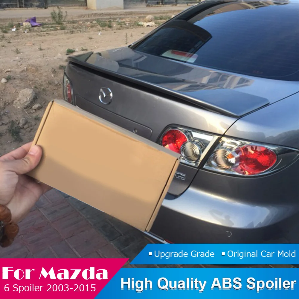AITWATT для Mazda 6 белый спойлер 2003 до 2015 высокое качество ABS пластик задняя крыша