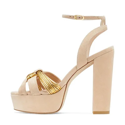 

Босоножки женские из овечьей кожи, туфли на платформе с завязкой, с открытым носком, на очень высоком толстом каблуке, вечерние классические туфли, цвет черный/телесный