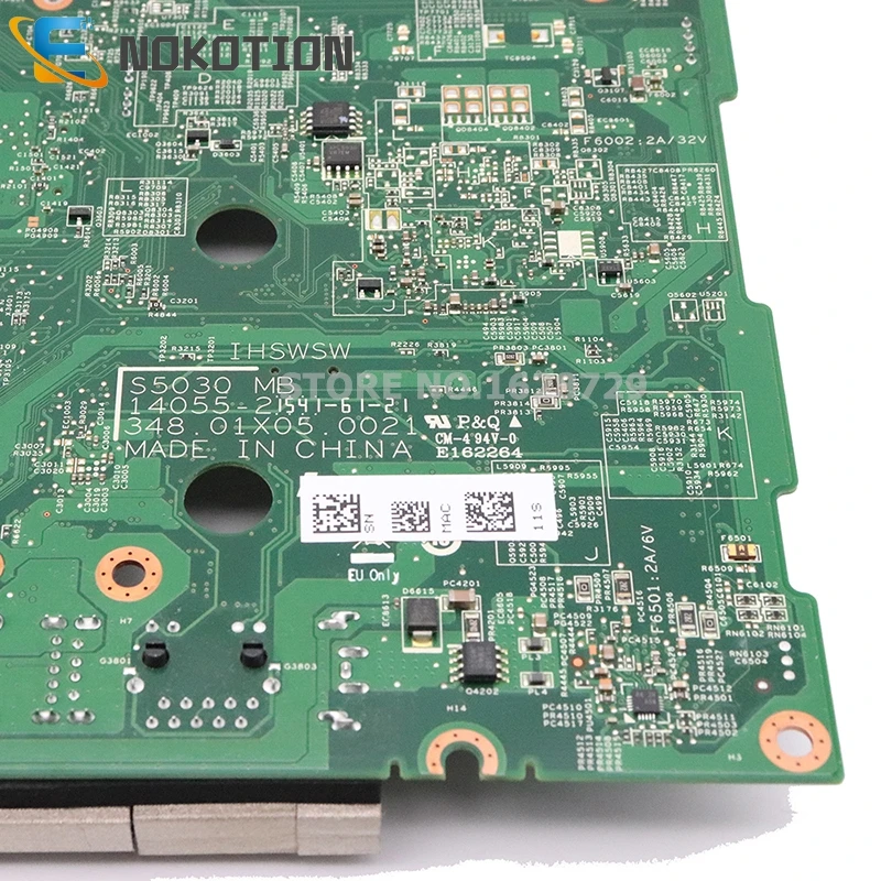 NOKOTION S5030 MB 14055-2 348,01X05,0021 для lenovo C50-30 все-в-одном материнская плата AIO 5B20K70170 SR24B 3825U Процессор DDR3