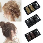 24 шт., новинка1 Набор, Классические свадебные заколки для волос, блестящие заколки для волос, 4 цвета, покрытые украшения для волос из нержавеющей стали