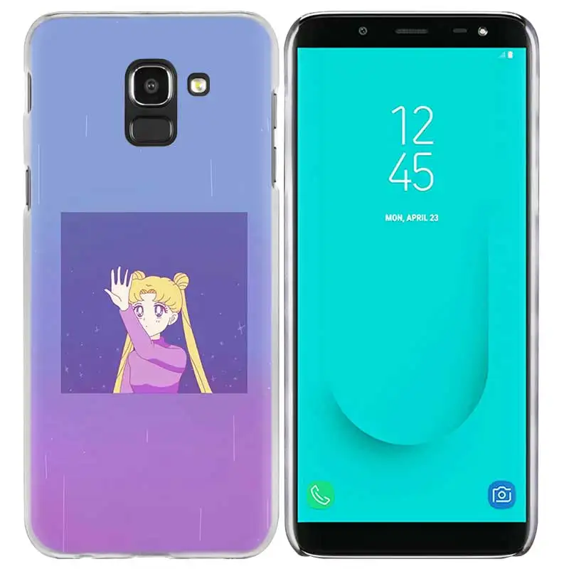 03 Грустно аниме девочка заблокированном экране чехол для samsung Galaxy A50 A80 A70 A60 A40 A30 A20 A20e A10 A9 A7 A6 плюс Note 8 9 10 Pro - Цвет: 03