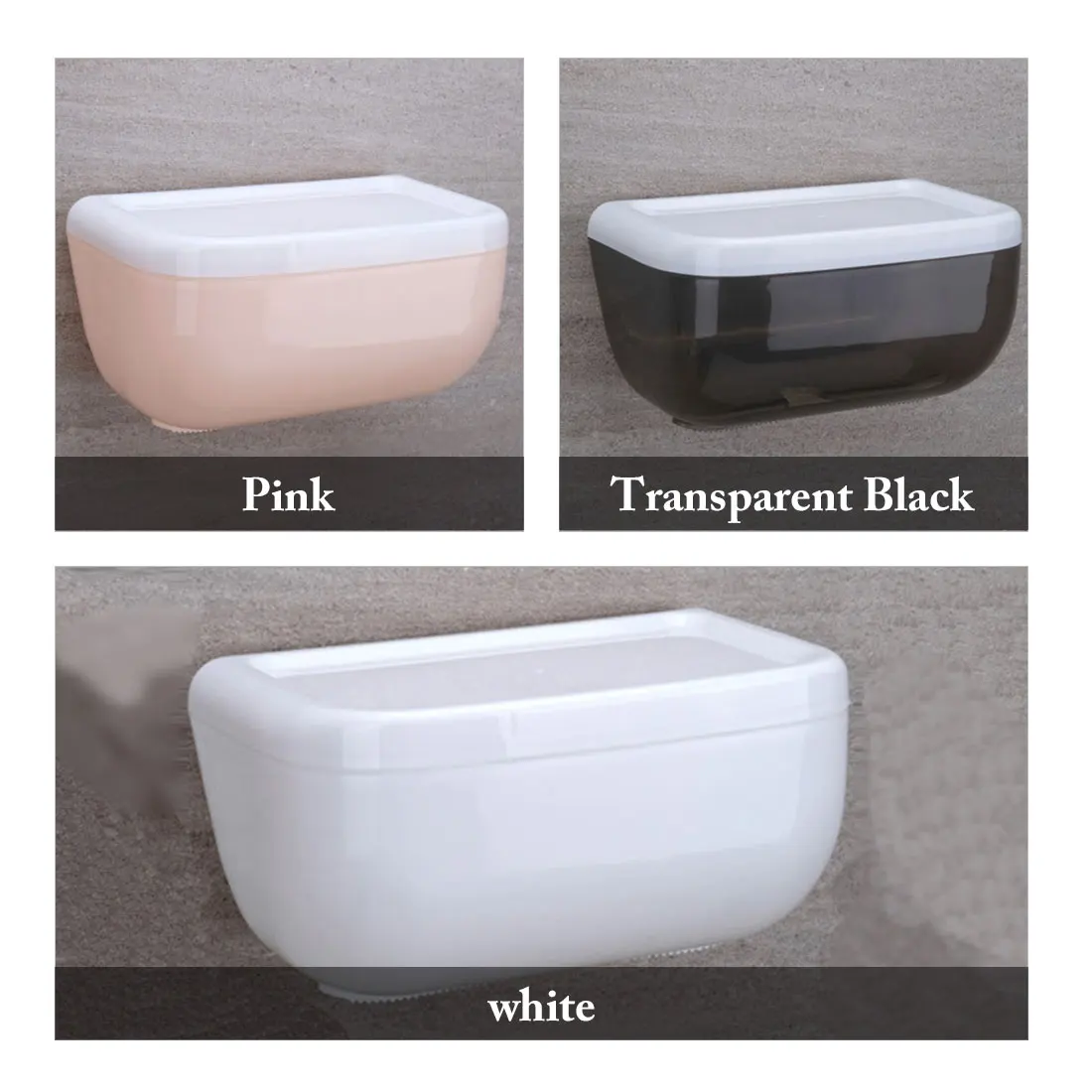 

Wall Mount Toilet Paper Holder Waterproof Mobile Phone Storage Shelf Toilet Paper Storage Rack Tissue Bathroom Box 2021 Hot