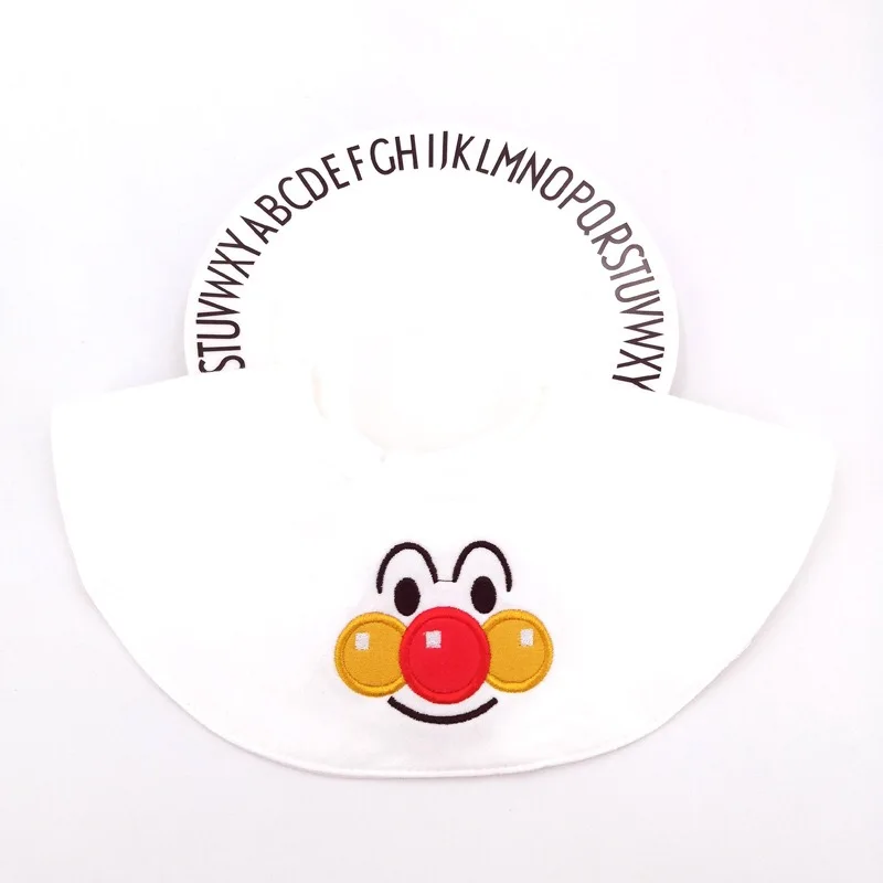 Вышитый качественный детский круглый нагрудник хлопковое детское слюнявчик