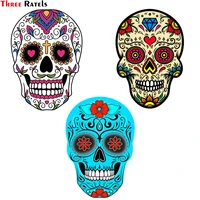three ratels fc160 mexican sugar skull sticker graffiti skeleton ghost motorcycle sticker laptop skateboard helmet decal