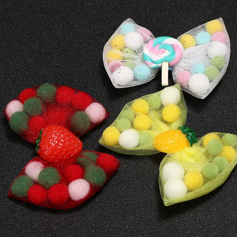 

10 Color Bows Kids Baby Hair Clip Plaid Cotton Hairpin 1pc Bow Net Hairpin Girl Cute Unicorn Clip Cartoon Lollipop Hair