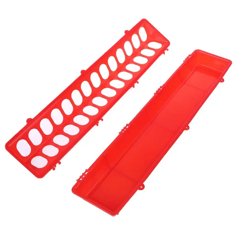 Пластиковая кормушка для птиц длинный лоток с откидной крышкой кормления