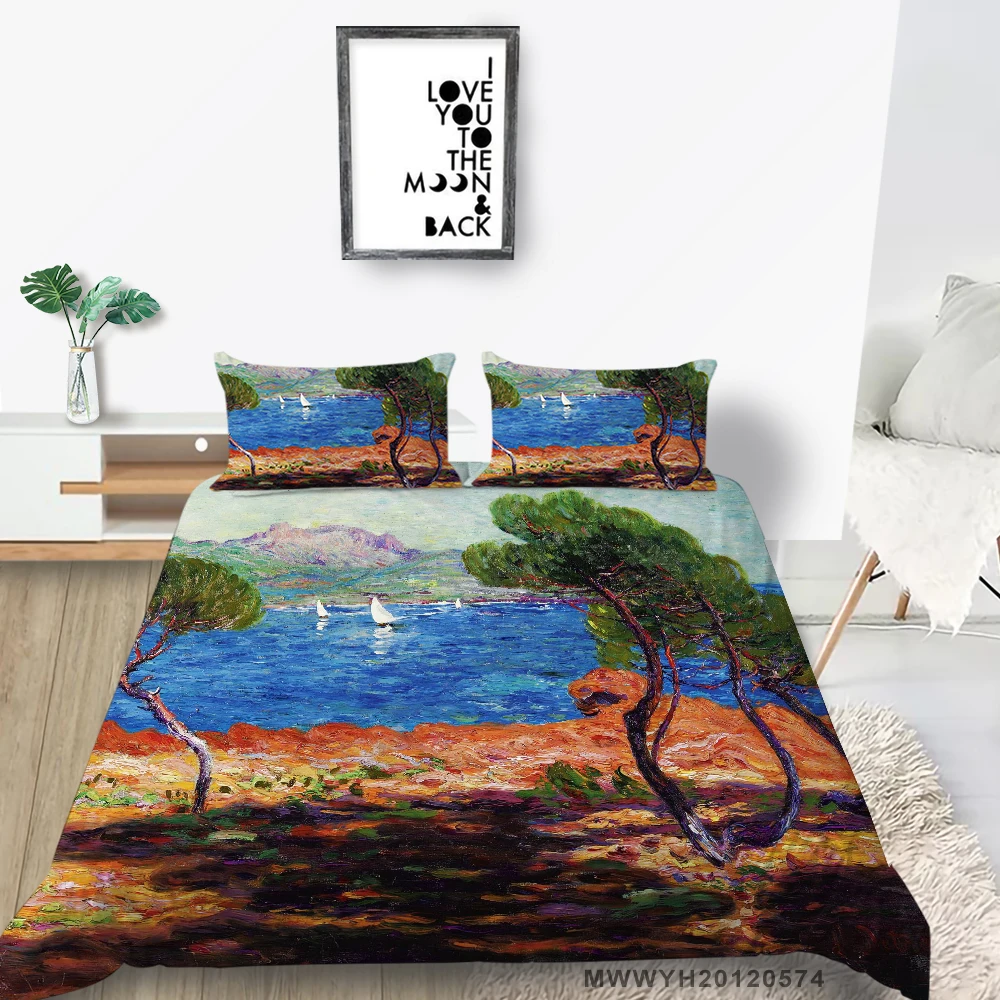 Приморский Постельное белье Маяк Фэнтези Художественные пододеяльник для