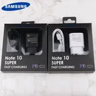 Оригинальный супербыстрый зарядный адаптер для Samsung Galaxy Note 10, 25 Вт, зарядное устройство PD 100 см, кабель USB C-USB C для S20 Ultra S20 + A71 A91