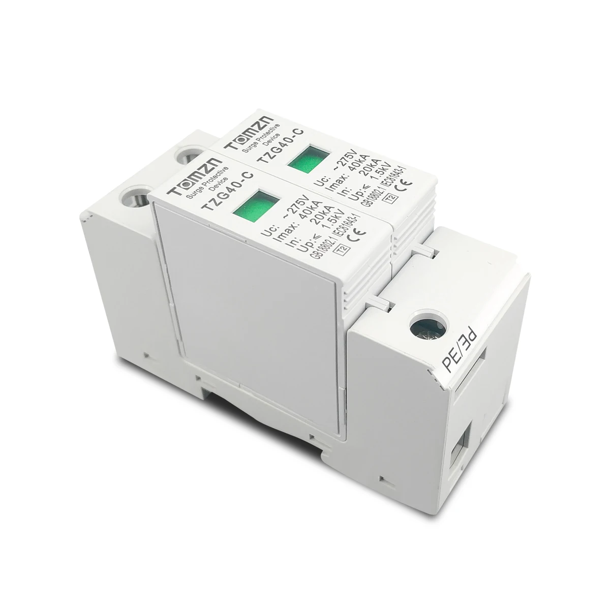 Фото AC SPD 2P 20KA ~ 40KA 275V стабилизатор напряжения для дома Защита от перенапряжения защитное устройство от низкого напряжения №3