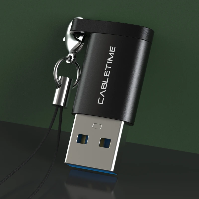 Адаптер Cabletime Type C USB к 3 0 A папа OTG зарядка и синхронизация конвертер для мобильных