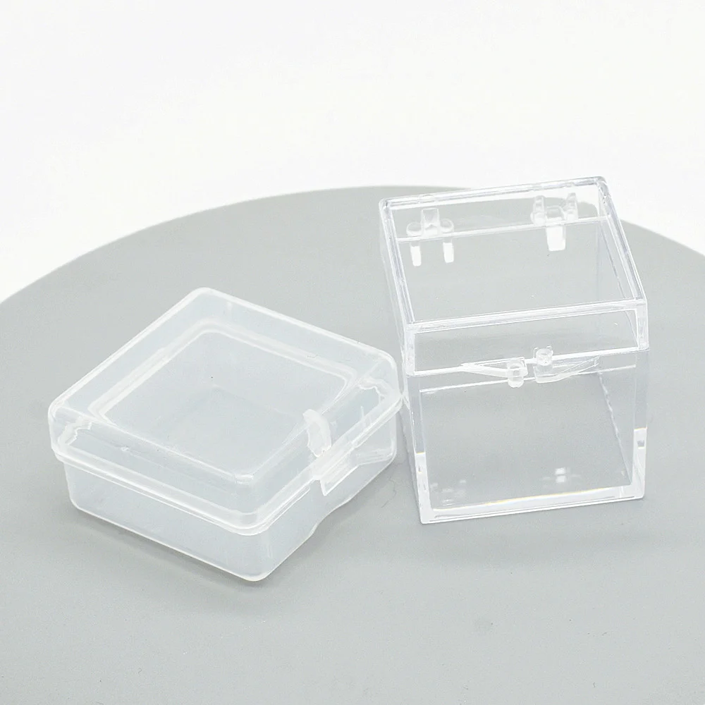

10 шт., прозрачные акриловые коробки для украшений, 34 мм, 14 мм