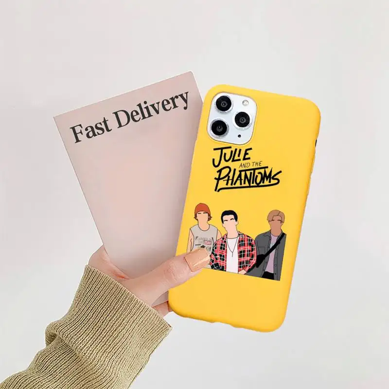 

American TV Julie and the Phantoms Phone Case Candy Color for iPhone 6 7 8 11 12 s mini pro X XS XR MAX Plus