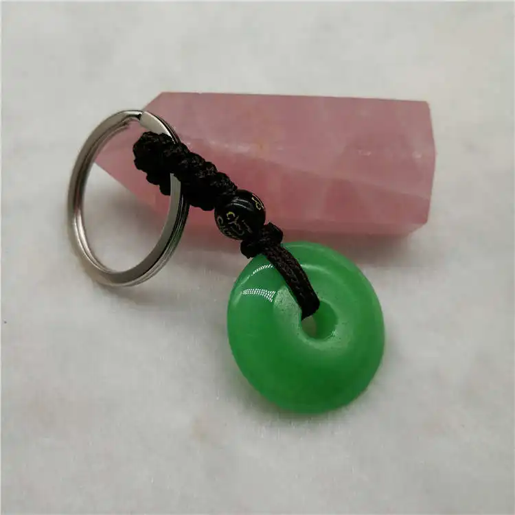 Безопасная Пряжка из натурального зеленого агата натуральный амулет ювелирные