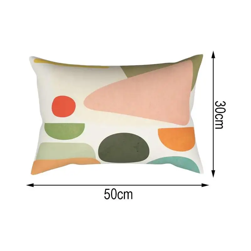 

Rectangle Nordic New Style Pillowcase Geometric Abstract Sofa Soft Cushion Cover Home Decoration Decor Sofa Room 30*50 cm