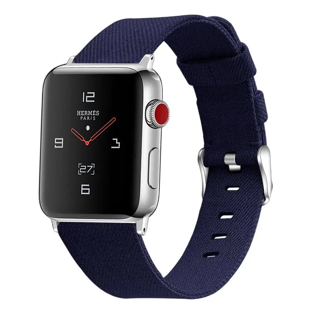 Ремешок тканевый для Apple Watch Band 44 мм/40 мм спортивный браслет iWatch 5 42 38 3 4 нейлоновый |
