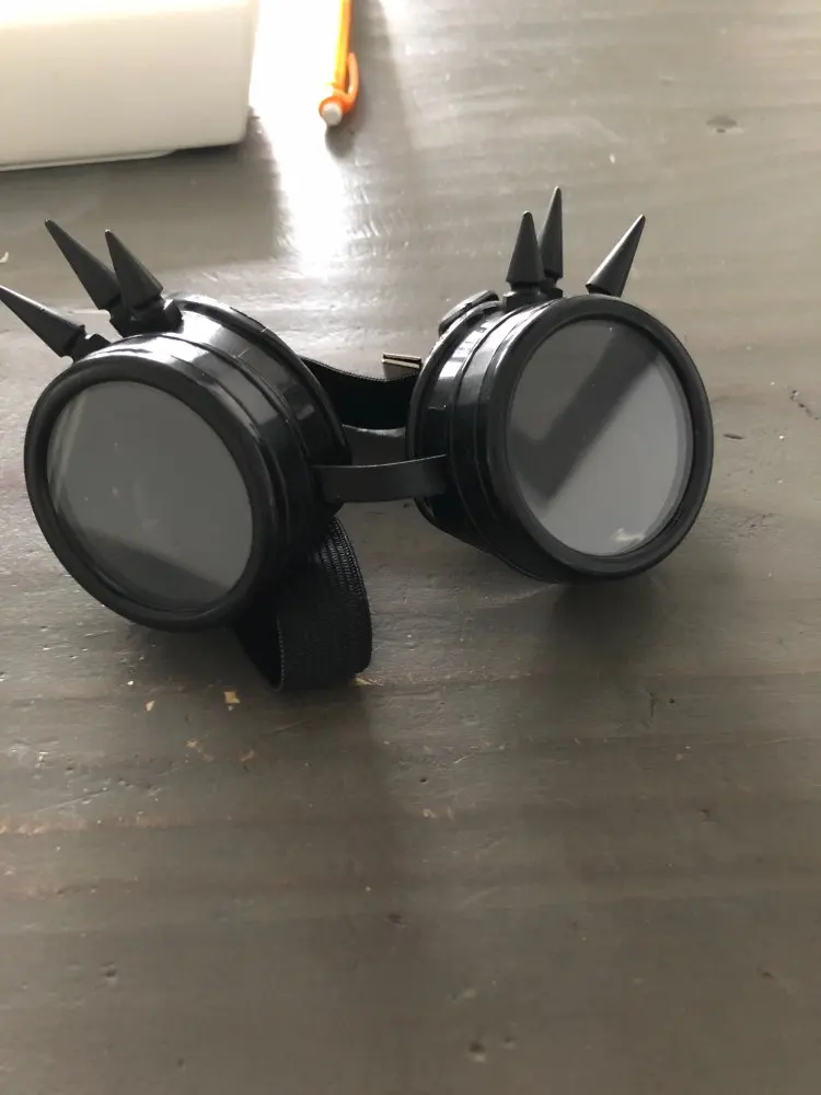 Викторианские готические косплей очки с заклепками в стиле стимпанк сварочные