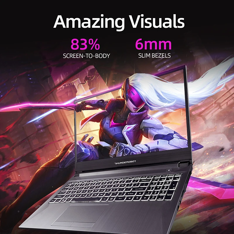 Игровой ноутбук ThundeRobot 911 MT 15 дюймов 6 Intel Core i5 10200H GTX1650 офисный на Windows 10 8 ГБ ОЗУ 512 Гб