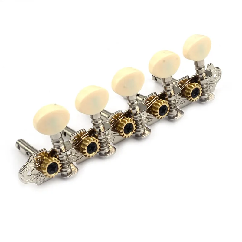 Головки станка для струнных гитар 10 струн под Quinto и Charango хромированные цветные