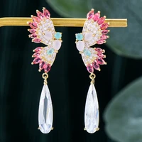 missvikki austrian crystal summer beach dangle earrings angel wings high quality for women girl daily romantic earring jewelry