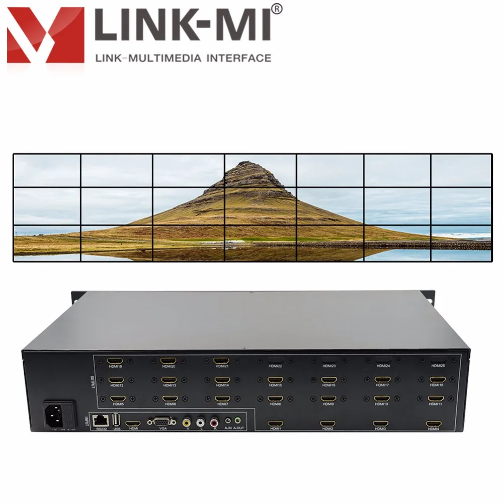 LINK MI TV21 видео настенный контроллер 3x7 3x6 3x5 3x4 4x4 3x3 2x2 HDMI VGA AV USB входы 21 изображения| |