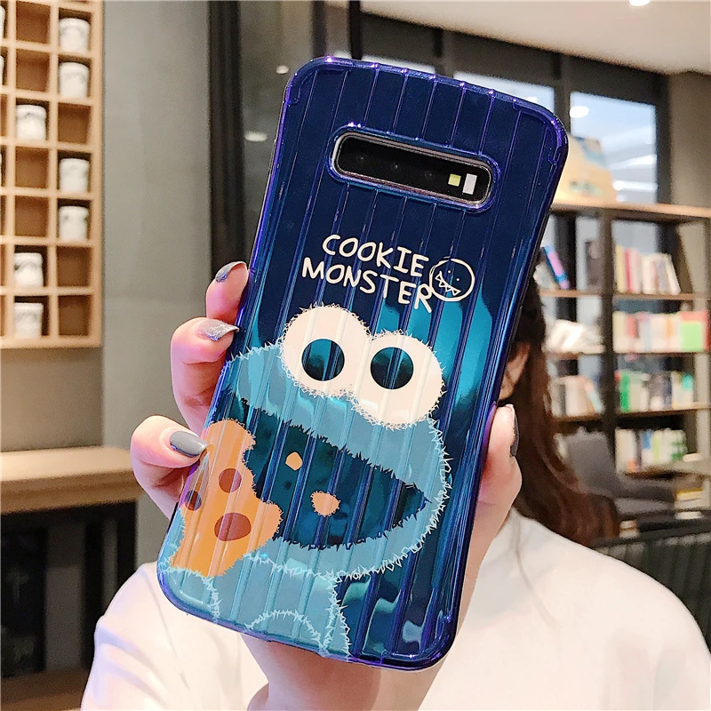 Ins мультфильм Улица Сезам для samsung g9 s8 s10 чехол телефона маленькая талия все