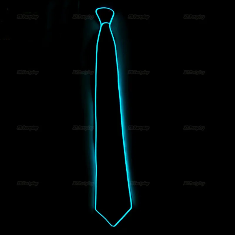 blue tie Танцор джаза сувениры проволочная светящаяся полоска Кепка джентльмена привлекательная сумасшедшая Светодиодная лента неоновая шляпа как вечерние подарки на Рождество - Цвет: blue tie