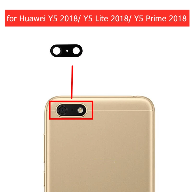 2 шт. стеклянные линзы для камеры Huawei Y5 2018/ Prime Lite 2018 задние и с клеем запасные