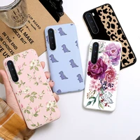 Silicone Phone Case For OnePlus Nord Case Soft TPU Flower Leopard Painted Back Cover For One Plus Nord Nord Capa Shell