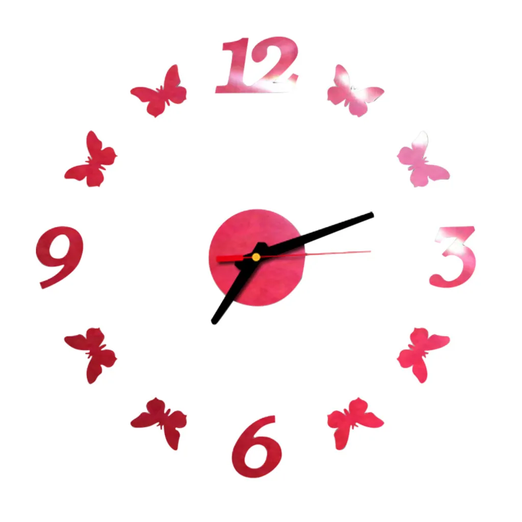 Лидер продаж 2020 настенные часы сделай сам 3D зеркальная поверхность наклейка