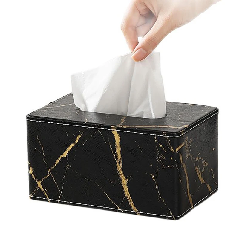 Скандинавская мраморная коробка для салфеток Держатель кухонных квадратная